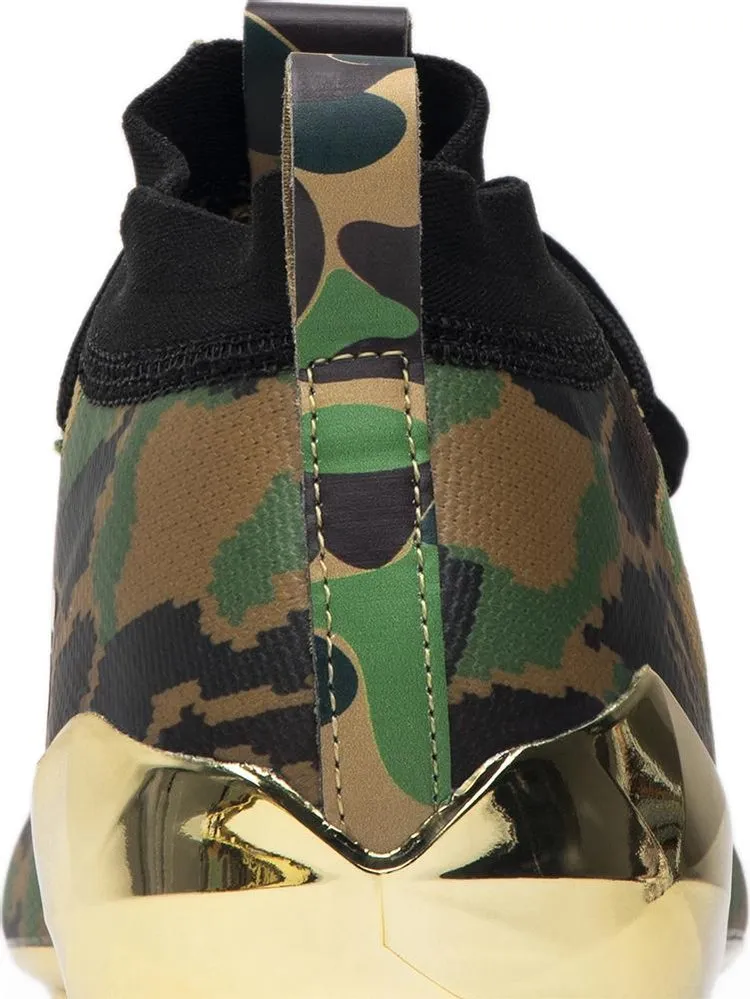 Adidas A Bathing Ape x Adizero Cleat 'Green Camo' Cleats, Green