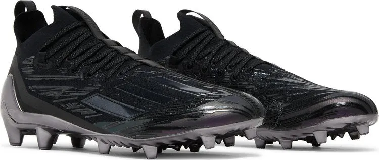 Adidas Adizero Cleats Primeknit 'Black Night Metallic' Boots, Black
