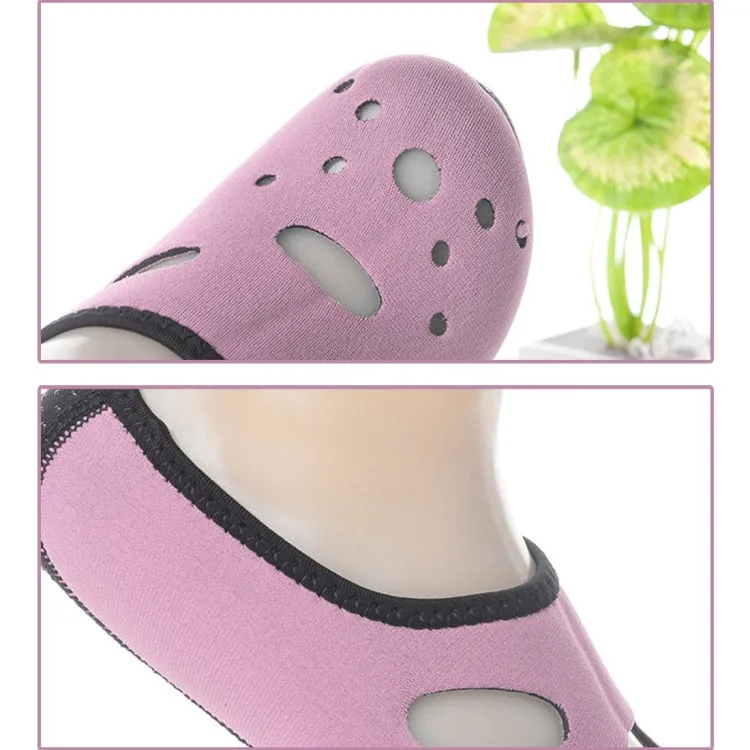 Comfortable and anti-slip 3MM swimming diving socks breathable water to swim the beach socks Size:XS (33-34)(Pink)