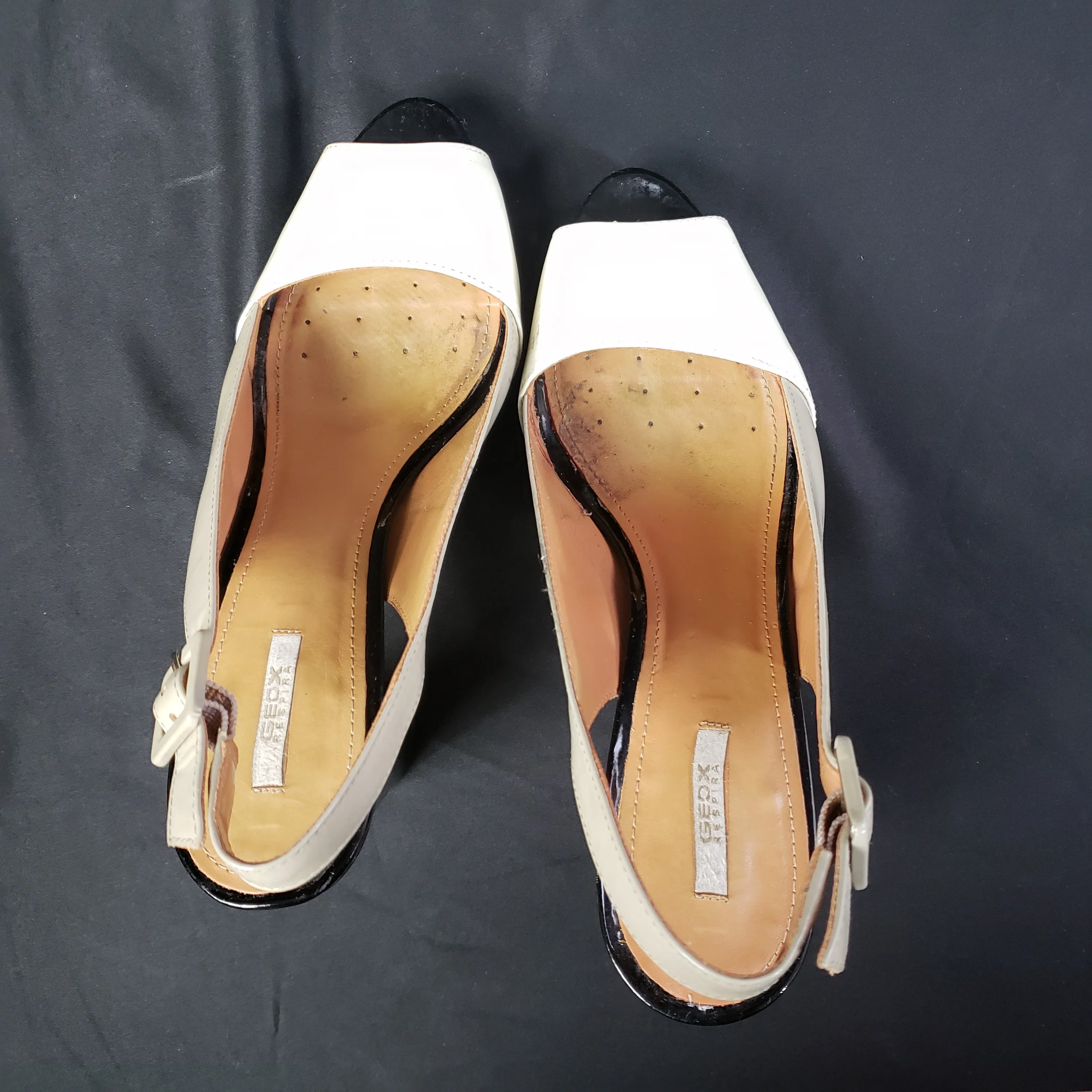 Geox Respira Color Block Open Toe Slingback Pumps size 38
