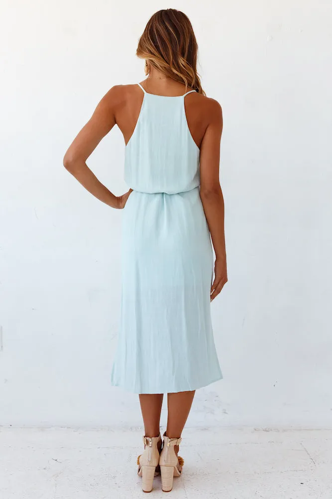 Infinity Pool Midi Dress Aqua