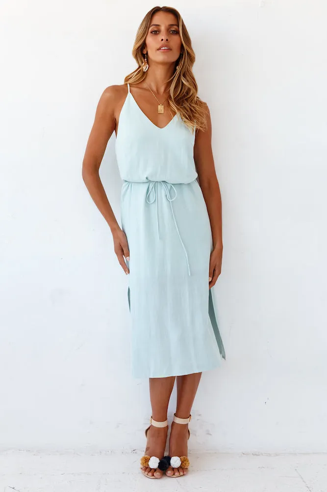 Infinity Pool Midi Dress Aqua