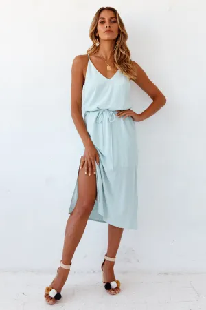 Infinity Pool Midi Dress Aqua