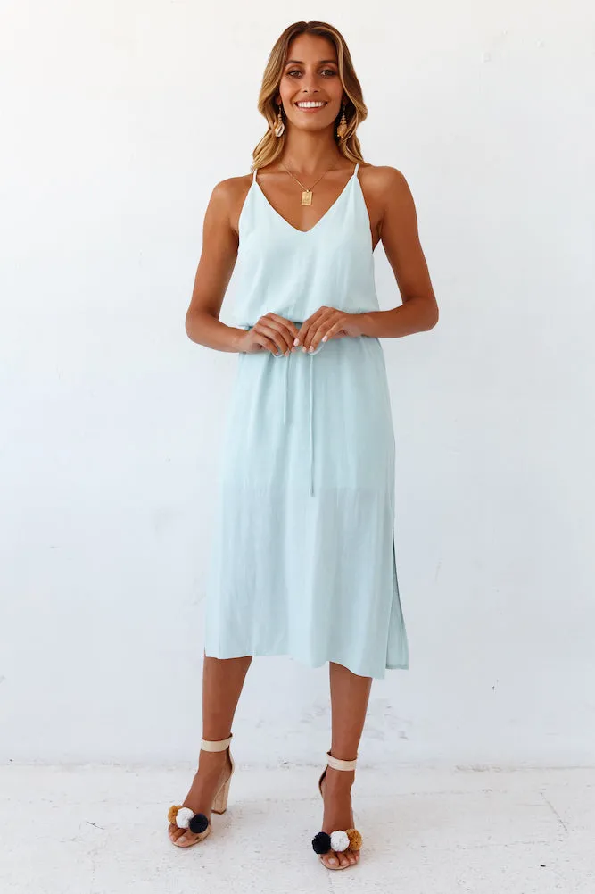 Infinity Pool Midi Dress Aqua
