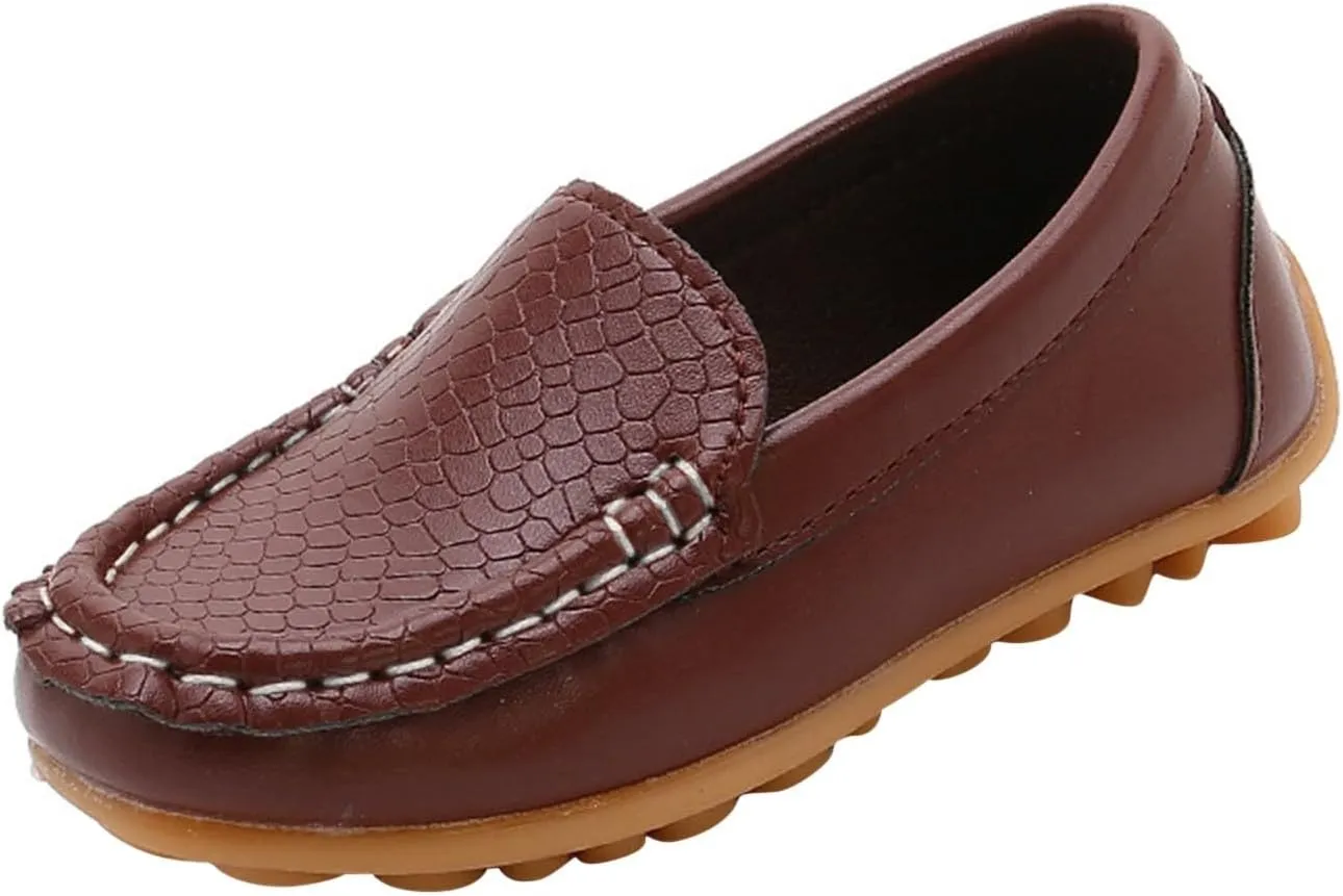 Leather Soft Sole Sneake Fot Toddler Baby Boys Non Slip Flat Shoes Casual Dance Dress Lightweight Cozy Sport Shoes