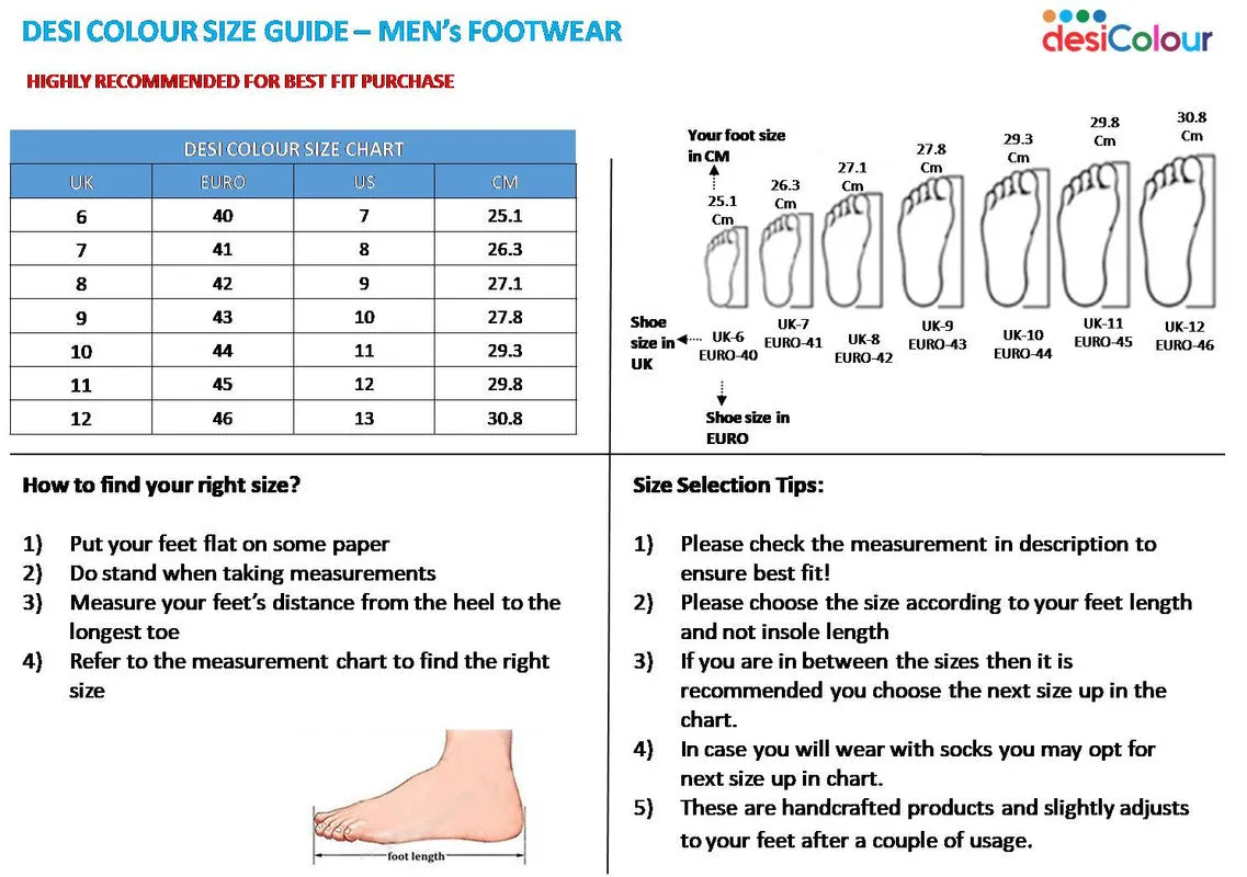 Men's Indian Ethnic Party Wear Golden Footwear - Desi Colour