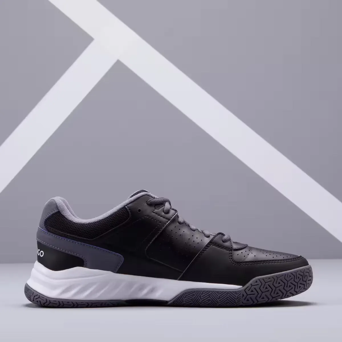 Men's tennis shoes - TS160 Multicourt black ARTENGO, black/asphalt gray/white