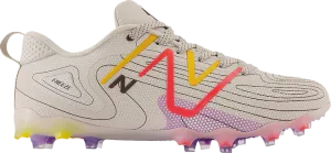 New Balance FreezeLX v4 Low 2E Wide 'Tan Energy Red' Cleats, Cream