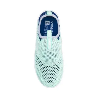 Speedo Junior Kids Water Sports Aqua Shoes Quick Drying Outdoor, Blue/ Pink, 2-3