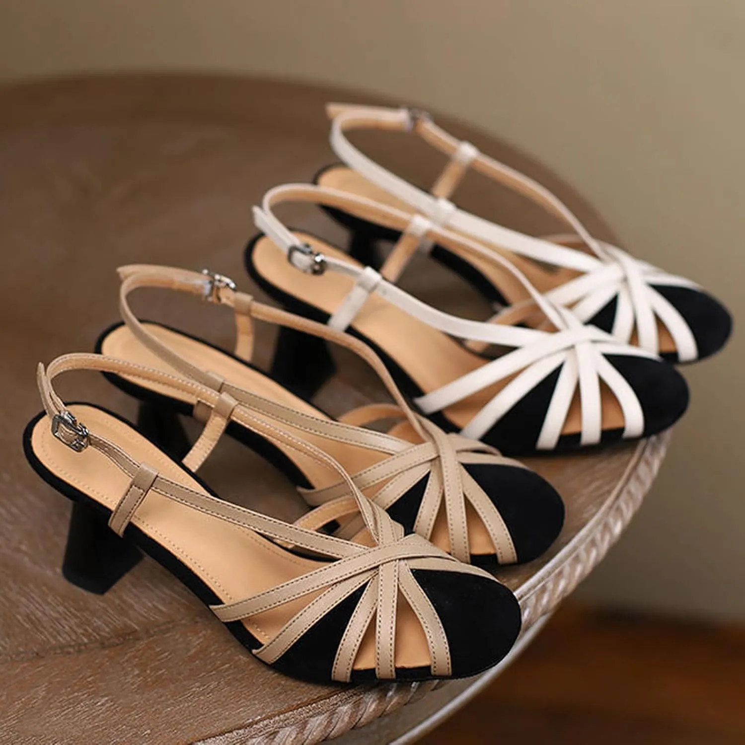 Womens Block Heel Sandals Open Toe Chunky Heel Sandals for Women Ankle Strap Sandals Comfort Strappy Sandals