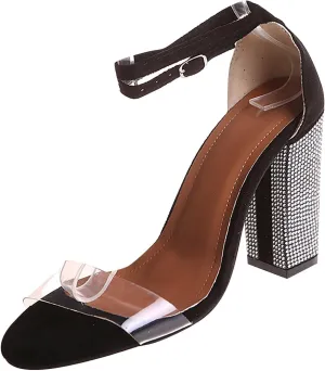 Women's Sexy Strap High Heel Sandals Open Toe Fashion Evening Prom Ankle Strap Dress Pump Sandals Thong Heels Women