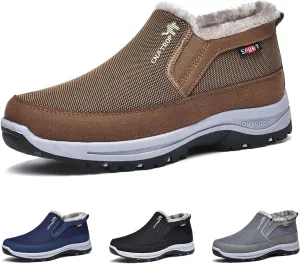 YTINGNICE CNA Trop Shoes for Men Men's Winter Slip-On Warm Ankle Chukka Boots Snow Loafers Comfortable Hiking Walking Shoes CNA Trop Men Orthopedic Shoes